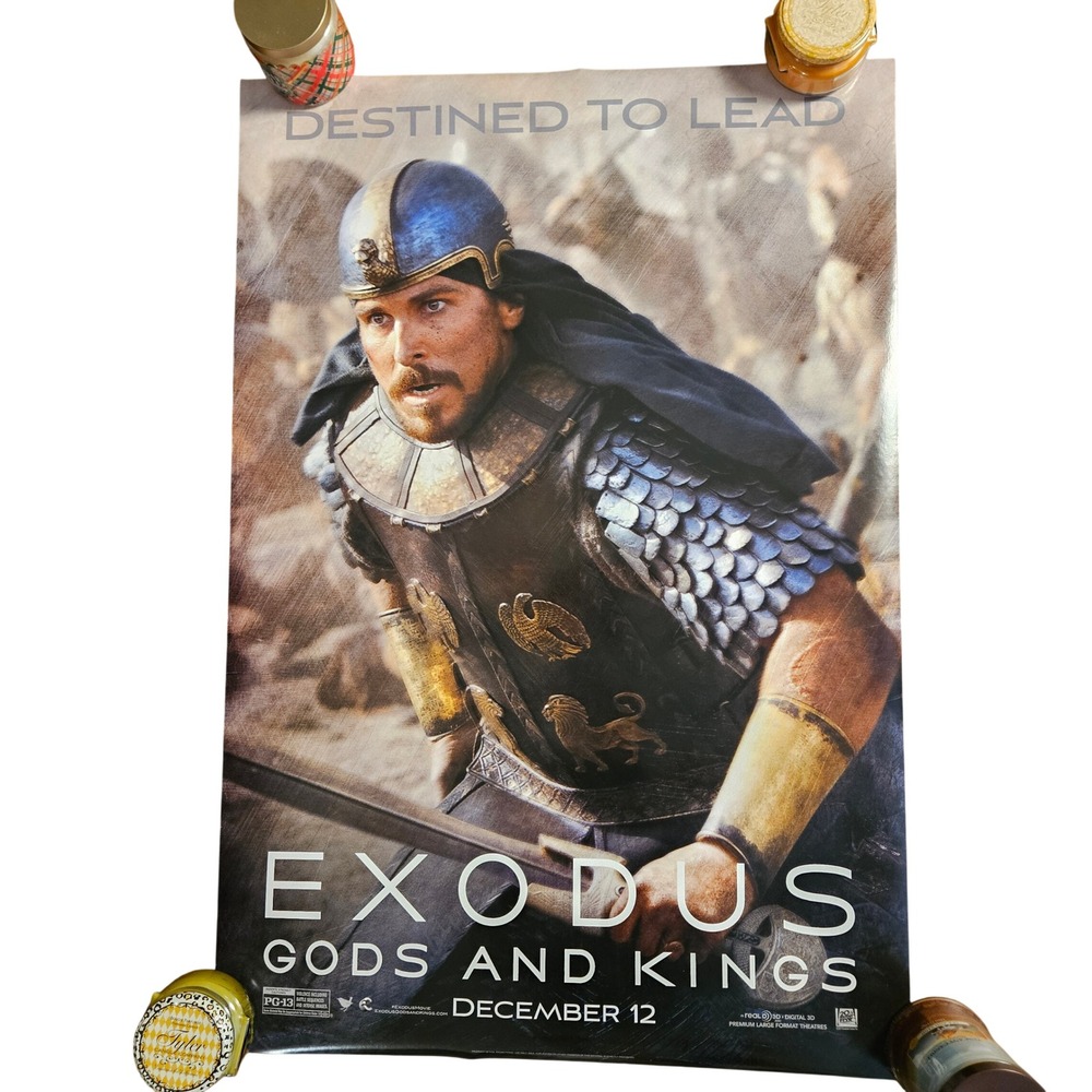 Exodus Gods and Kings 2014 Original Movie Poster 27x40 Christian Bale D/S